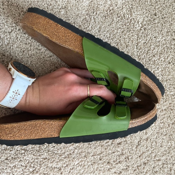 Birkenstock Olive Double Strap Sandals - Picture 5 of 6